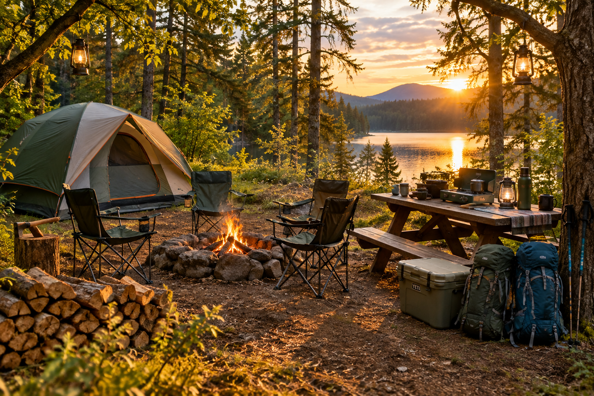 Organizing a campsite for easier outdoor weekends