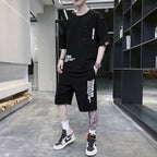 Summer Sportswear Men's T-shirt Suit