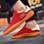 Men's Flying Woven Casual Sneakers – Lightweight & Breathable