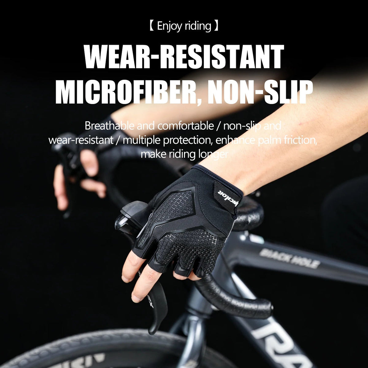 Half finger cycling gloves for men and women liquid silicone shock-absorbing and breathable sports bike fitness gloves