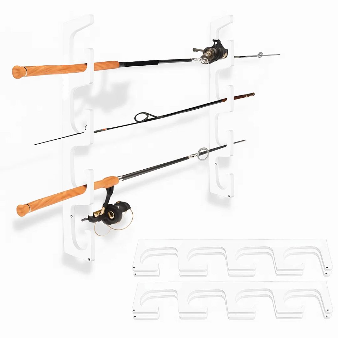 Made in the USA Fishing Rod Rack | Wall or Ceiling Mounted