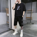 Summer Sportswear Men's T-shirt Suit