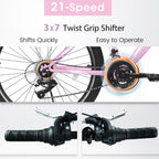 26" TrailLite Adult Mountain Bike | 21-Speed Front Suspension (Pink)