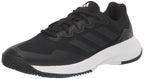adidas Mens Gamecourt 2.0 Tennis Sneaker Black/Black/Grey 9.5