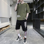 Summer Sportswear Men's T-shirt Suit