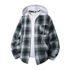 Unisex Plaid Long-Sleeve Shirt, Relaxed Fit