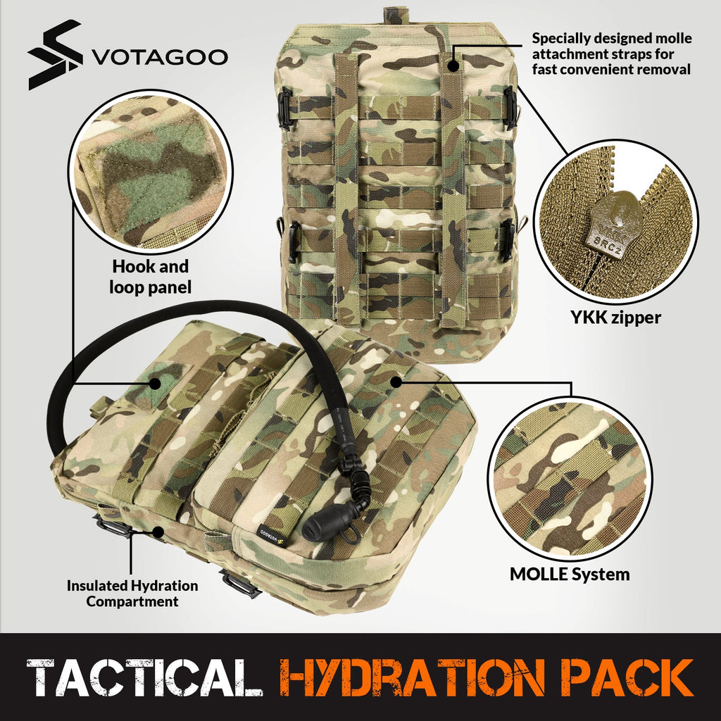 VOTAGOO® Tactical Molle Hydration Pack 3L