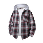 Unisex Plaid Long-Sleeve Shirt, Relaxed Fit