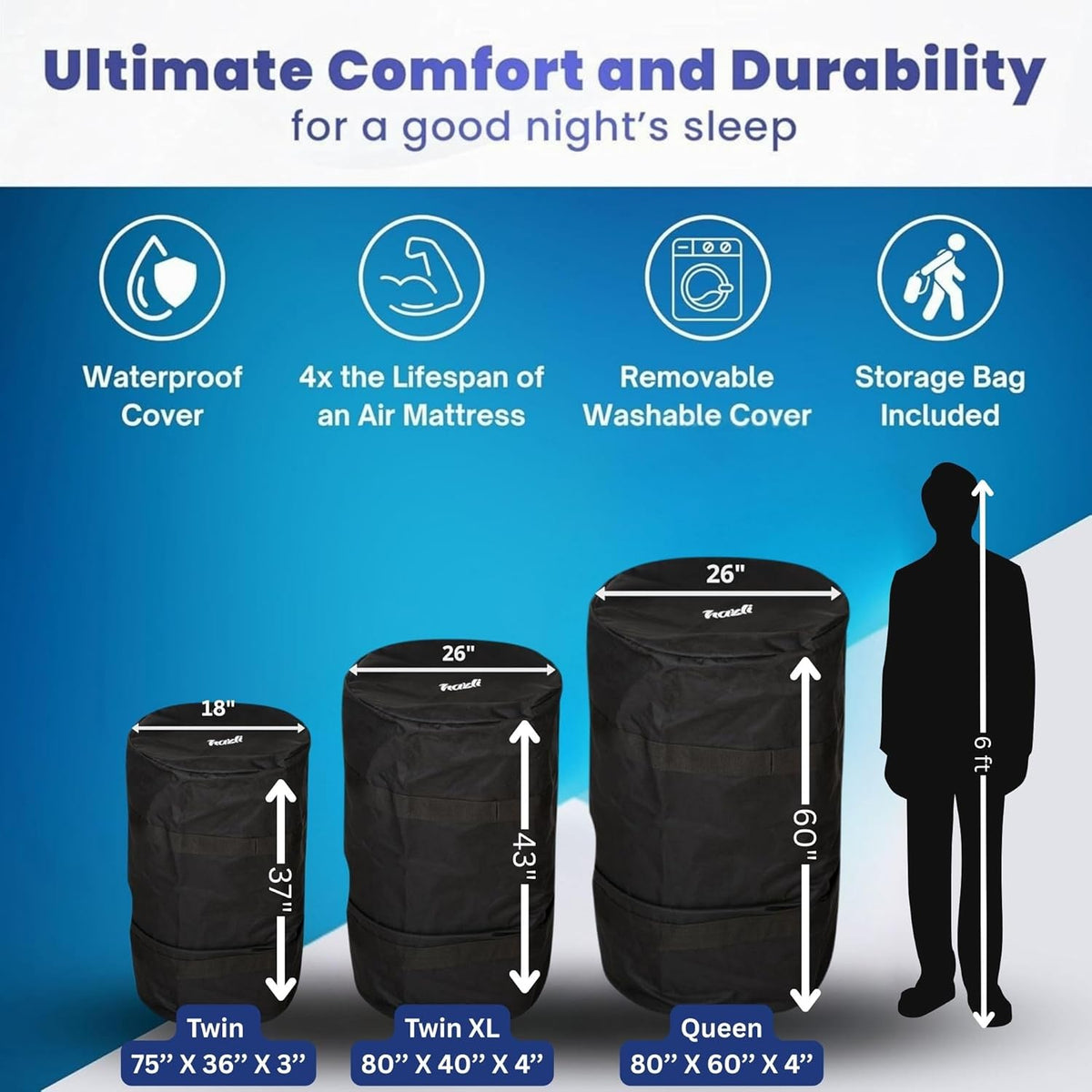 Matrix Air-Cell Memory Foam Camping Mattress