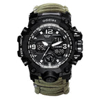 Military Survival  Men Watch With Compass/whistle /scraper/Waterproof 30M Outdoor Men Sports G Style -Shock Watch Relogio Masculino