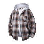Unisex Plaid Long-Sleeve Shirt, Relaxed Fit