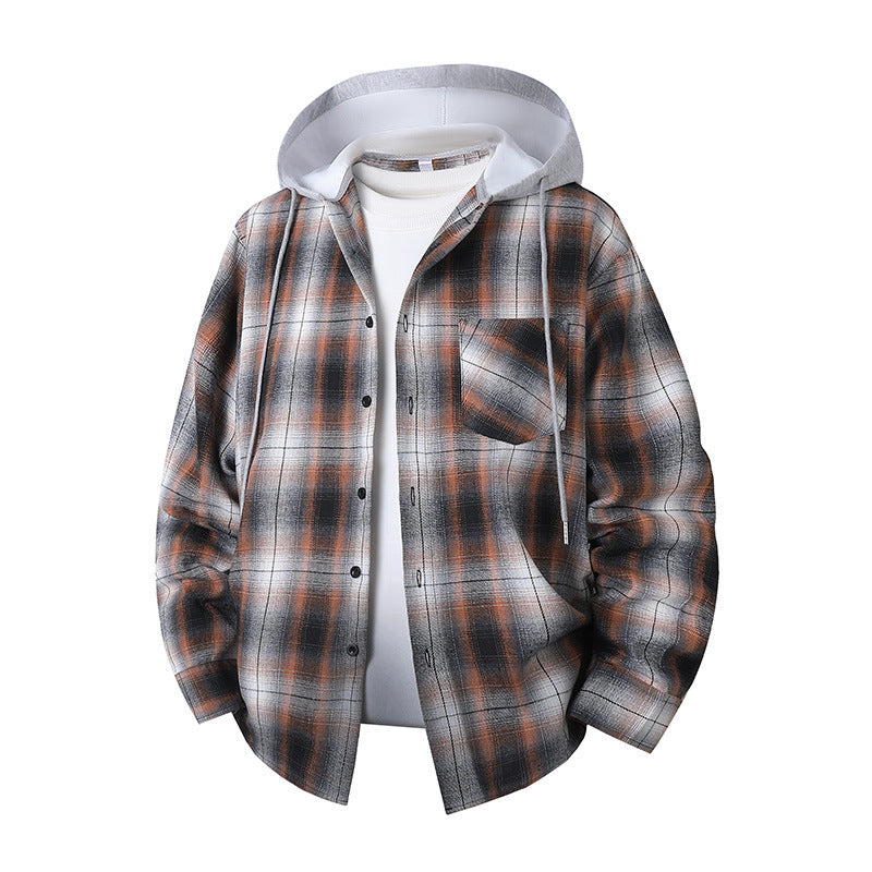 Unisex Plaid Long-Sleeve Shirt, Relaxed Fit