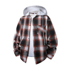 Unisex Plaid Long-Sleeve Shirt, Relaxed Fit