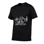 Mountain Trail Bikes - Cyclist Bike Rider Bicycle Riding  Moisture-wicking T-Shirt