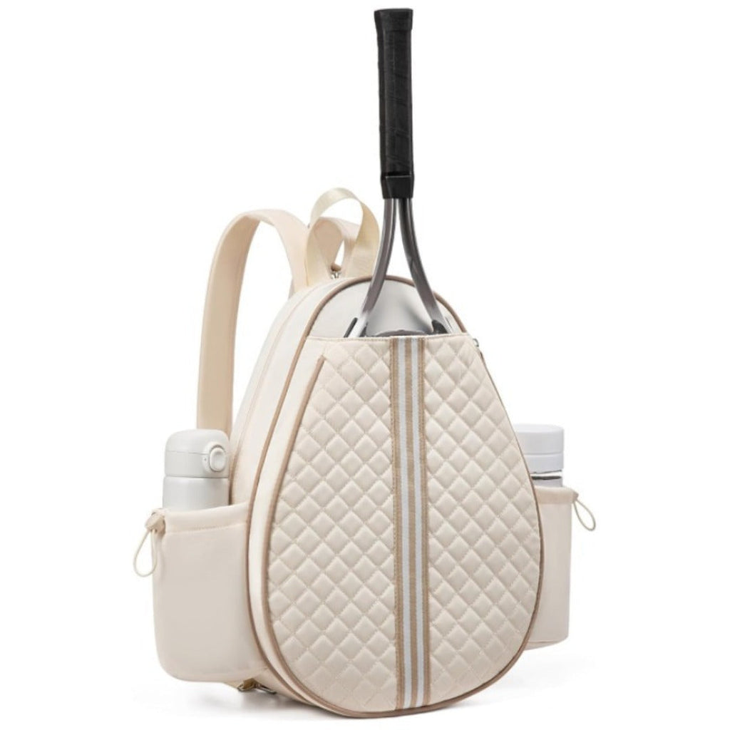 Crossbody lightweight multifunctional unisex waterproof tennis racket bag, tennis badminton backpack purse,