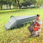 Lightweight single - person camping tent, outdoor camping sleeping bag, hiking travel gear, 2025 novelty