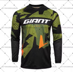 Giant Mountain Bike Jersey MTB Enduro off Road Shirt Downhill Sportswear Motorcycle T-shirt Long Sleeve Riding T-shirt