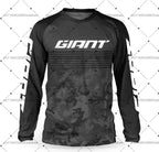 Giant Mountain Bike Jersey MTB Enduro off Road Shirt Downhill Sportswear Motorcycle T-shirt Long Sleeve Riding T-shirt