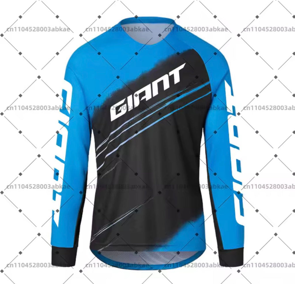 Giant Mountain Bike Jersey MTB Enduro off Road Shirt Downhill Sportswear Motorcycle T-shirt Long Sleeve Riding T-shirt