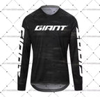 Giant Mountain Bike Jersey MTB Enduro off Road Shirt Downhill Sportswear Motorcycle T-shirt Long Sleeve Riding T-shirt