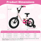 Kids Bike for 3-7 Years Old Boys and Girls 12/14/16-Inch Children Bicycle