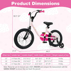 Kids Bike for 3-7 Years Old Boys and Girls 12/14/16-Inch Children Bicycle