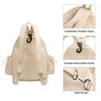 Crossbody lightweight multifunctional unisex waterproof tennis racket bag, tennis badminton backpack purse,