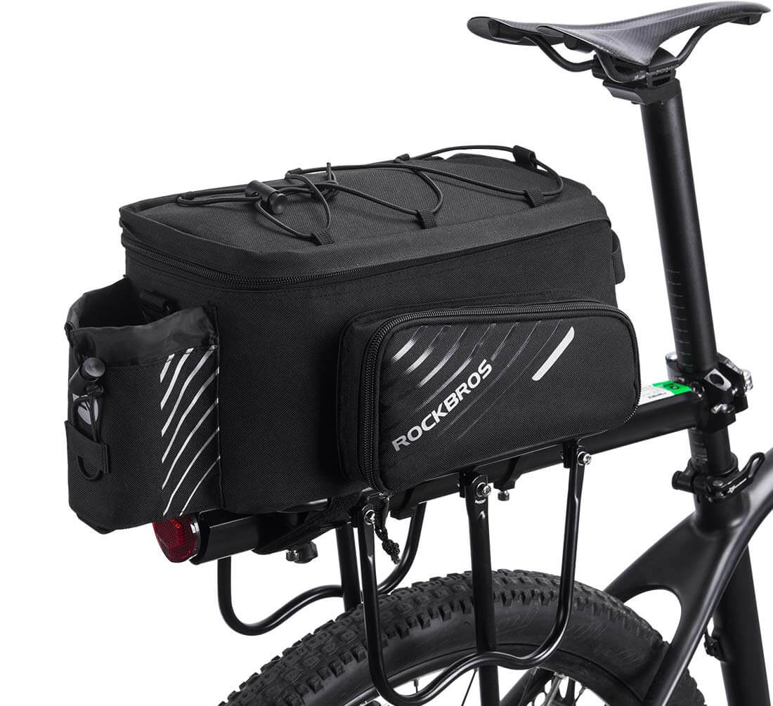 ROCKBROS 12L Bike Rack Bag with Rain Cover