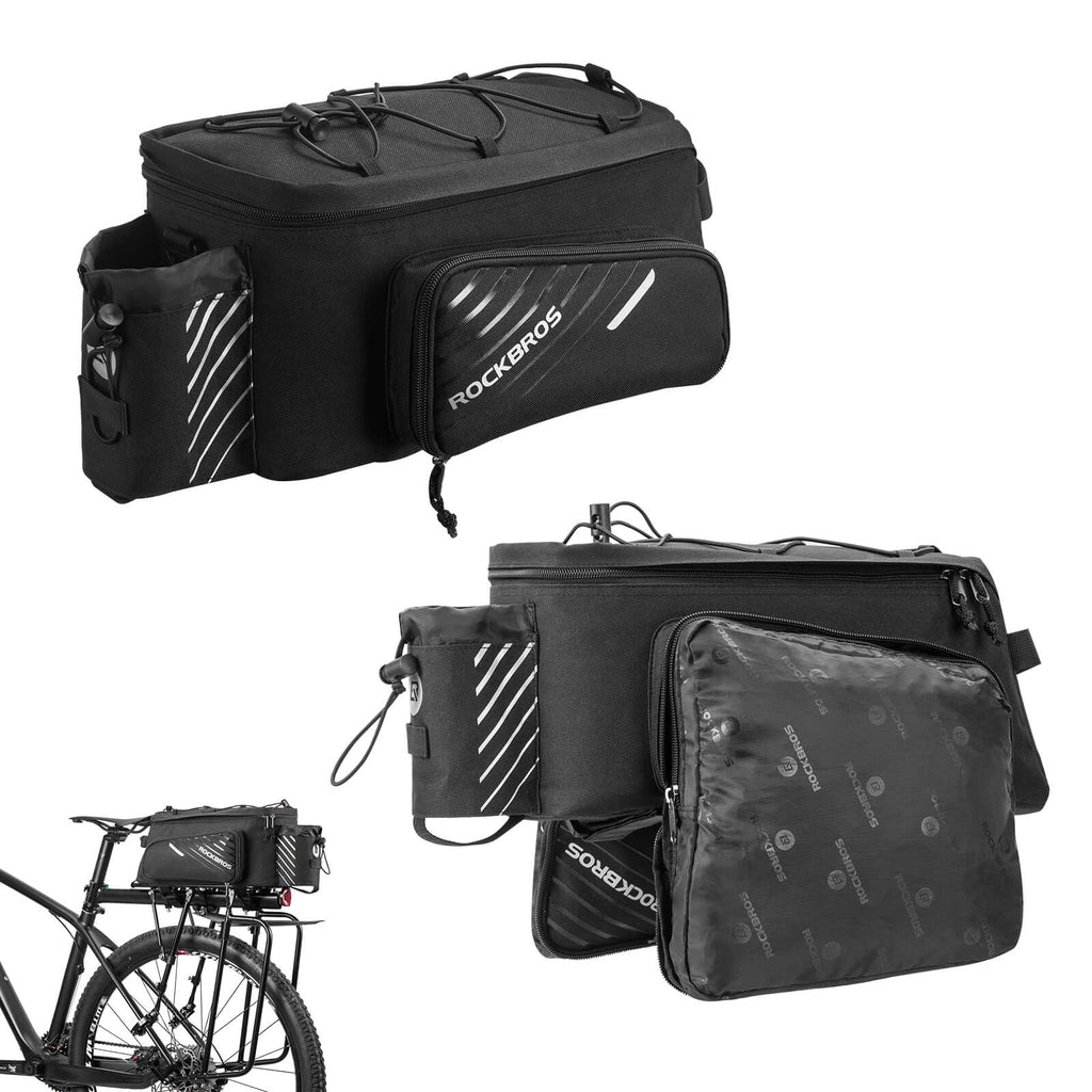 ROCKBROS 12L Bike Rack Bag with Rain Cover