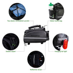 ROCKBROS Bike Rear Rack Bag Waterproof Multifunctional Bike Trunk Bag