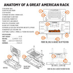 Ford Bronco Raptor (2022+) Swing-Away Cargo Rack & Bike Carrier | rucRak Grunt