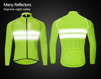 WOSAWE Men Cycling Windbreaker MTB Bicycle Long Sleeve Coat Water Resistant Outdoor Sport Jersey Bike Jacket Cycling Clothing