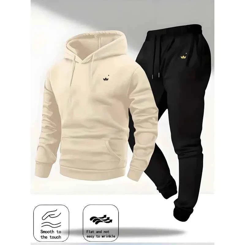 Crown Logo Hooded Sportswear Set