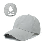 Women's High Ponytail Mesh Baseball Cap | Quick-Dry Breathable Sun Hat for Outdoor Sports