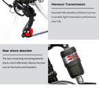 26 Inch Mountain Bike for Men & Women, 21 Speed Dual Suspension Adult Bicycle with Adjustable Disc Brake High Carbon Steel Frame