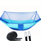 2-In-1 Camping Hammock With Mosquito Net 1.6lbs Ultralight Parachute Nylon Hanging Bed For Outdoor Survival Travel Backyard