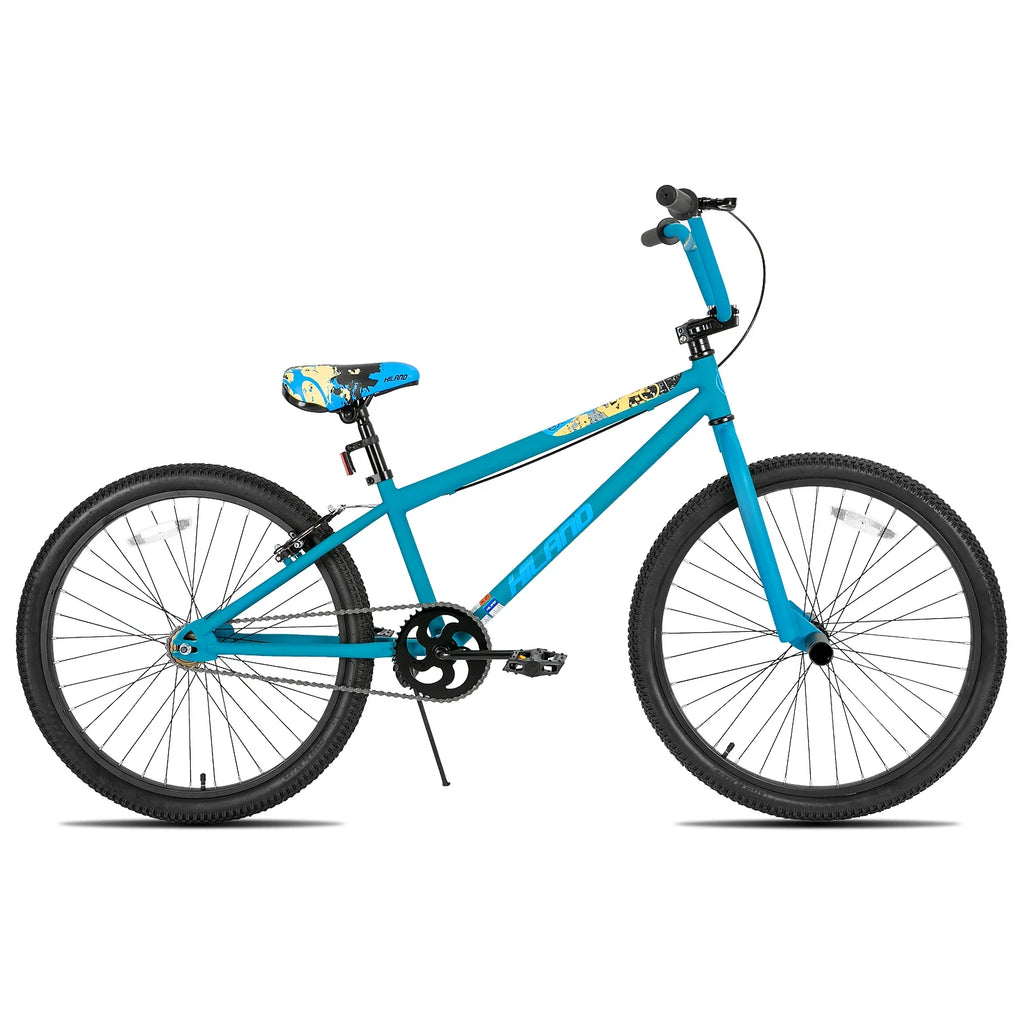 Hiland BMX Bike,24 26 inch,Beginner-Level to Advanced Riders with 2 Pegs,Kid’s Adults Bicycles, Multiple Colors