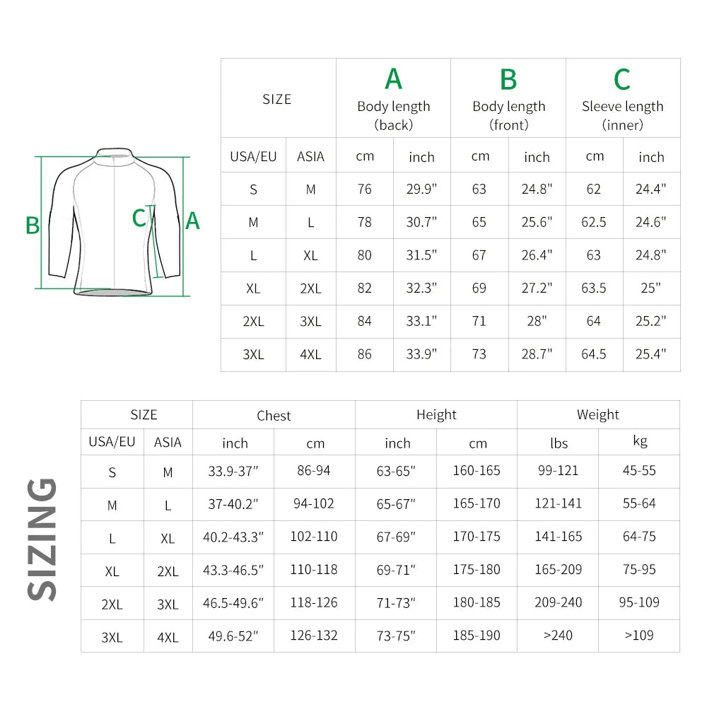 WOSAWE Men Cycling Windbreaker MTB Bicycle Long Sleeve Coat Water Resistant Outdoor Sport Jersey Bike Jacket Cycling Clothing