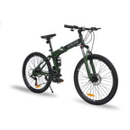 26 Inch Mountain Bike for Men & Women, 21 Speed Dual Suspension Adult Bicycle with Adjustable Disc Brake High Carbon Steel Frame