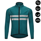 WOSAWE Men Cycling Windbreaker MTB Bicycle Long Sleeve Coat Water Resistant Outdoor Sport Jersey Bike Jacket Cycling Clothing