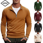 Men's Warm Sweatshirts Breathable Casual Sports Hiking Turtleneck Pullover Tops Men's Outdoor Mock Neck Tops Streetwear