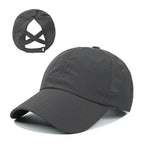 Women's High Ponytail Mesh Baseball Cap | Quick-Dry Breathable Sun Hat for Outdoor Sports