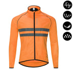 WOSAWE Men Cycling Windbreaker MTB Bicycle Long Sleeve Coat Water Resistant Outdoor Sport Jersey Bike Jacket Cycling Clothing