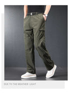 Men’s 2026 Ice Silk Quick Dry Hiking & Travel Pants – Lightweight Outdoor Casual Summer Wear