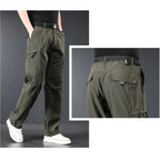 Men’s 2026 Ice Silk Quick Dry Hiking & Travel Pants – Lightweight Outdoor Casual Summer Wear