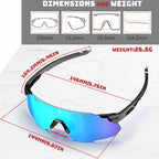 BUCKLOS TR90 Cycling UV400 Goggles Fashionable Outdoor Sports Sunglasses Road Bicycle Cycling Eyewear Fishing Hiking Sunglasses