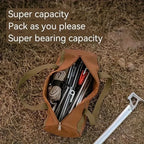 Camping Tools Storage Bag Large Capacity Cylinder Tent Stake Bag Lightweight Tent Peg Ground Nail Holder Bag for Outdoor Camping