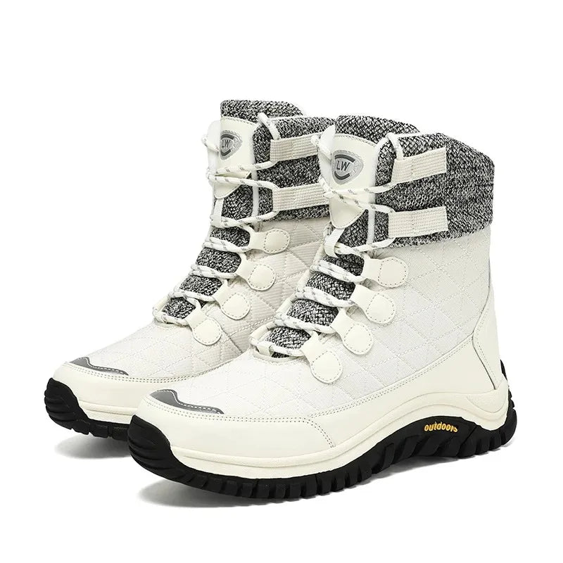 Women's Fur-Lined Ankle Snow Boots for Hiking
