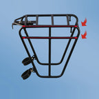 Steel Bike Front Cargo Rack Adjustable Fork Mount Bracket