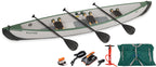 The TC16 Travel Canoe Inflatable Canoe - 3 Person Electric Pump Package